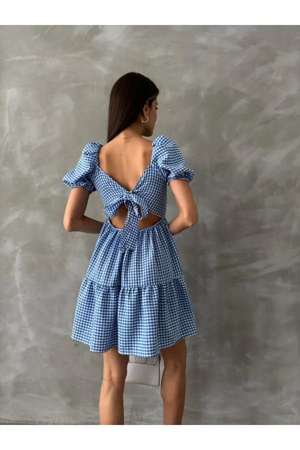 Topshow Blue Pitikare Wholesale Dress