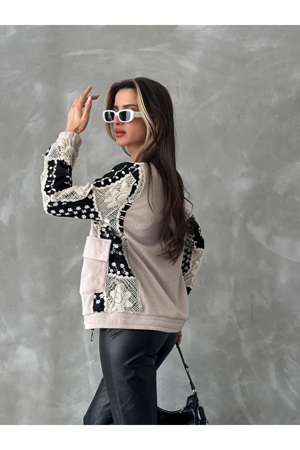 Veste en gros avec détail Gubur - Pierre | TOPSHOW | F1493