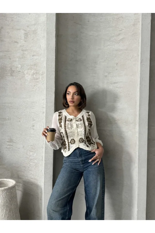 Chemise courte boutonnée en gros - Pierre | TOPSHOW | F0023