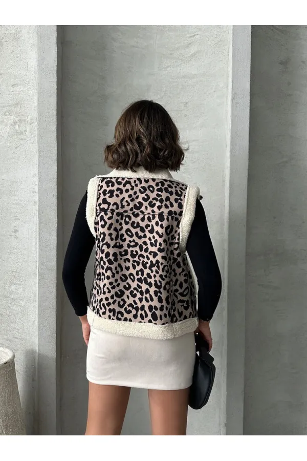 Peluş Toptan Yelek - Taş Siyah | TOPSHOW | F1828