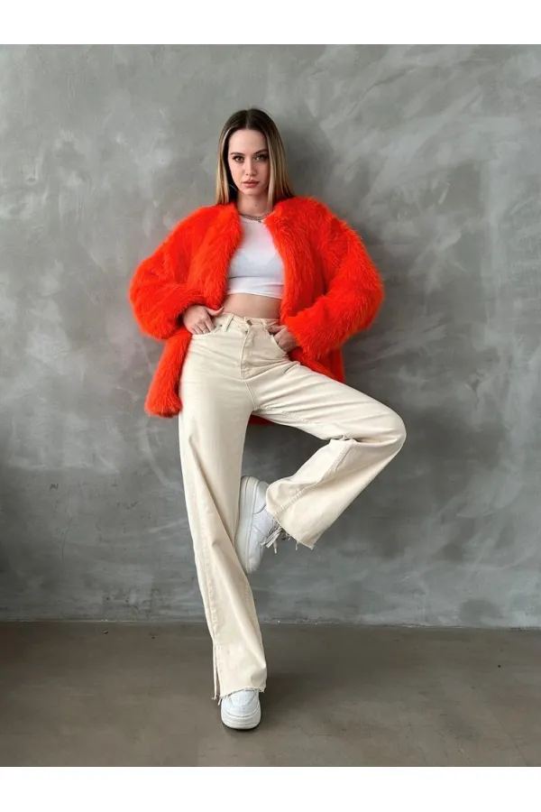 Peluş Toptan Kaban - Oranj | TOPSHOW | F1608