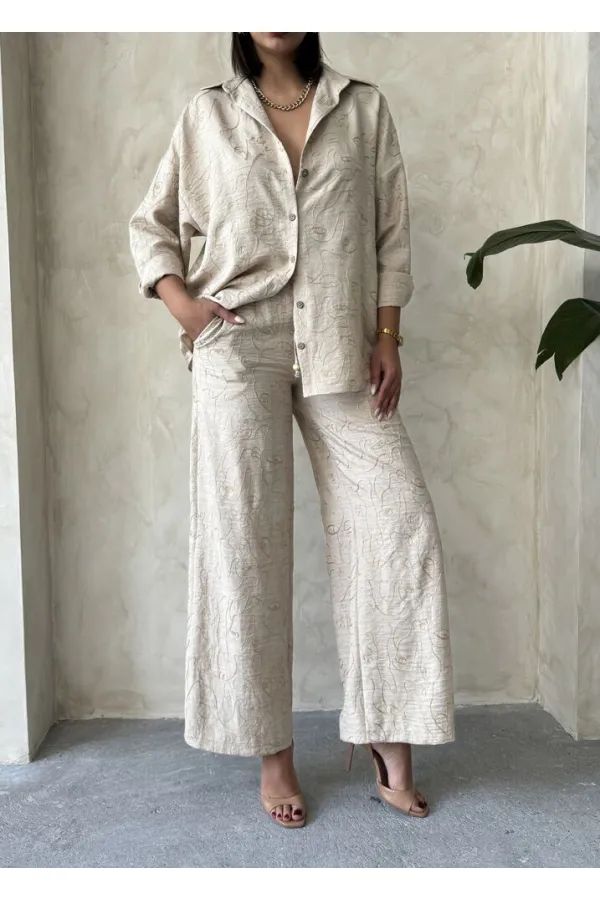 Pantalon brodé en gros - Pierre | Topshow | F1900