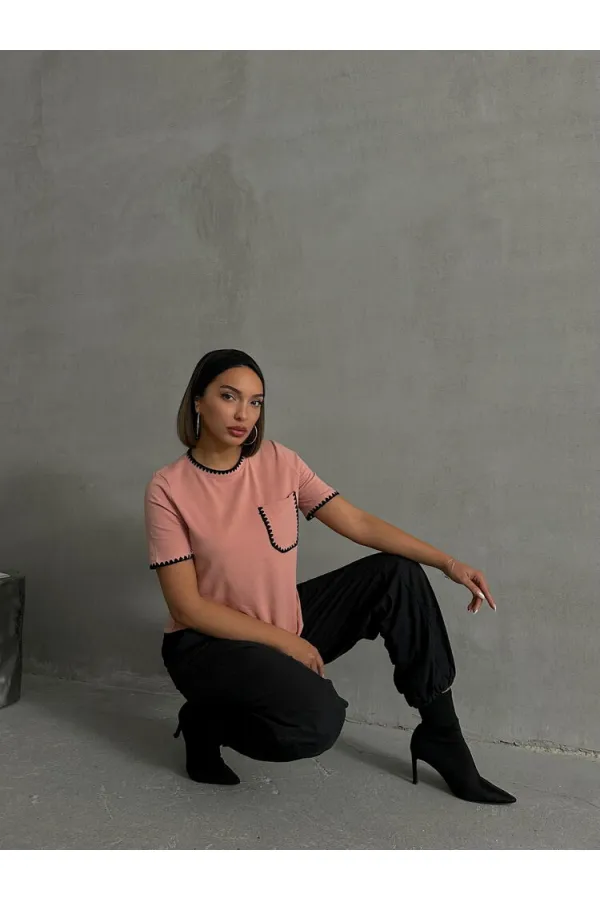 T-shirt Topshow Powder Shepherd cousu en gros