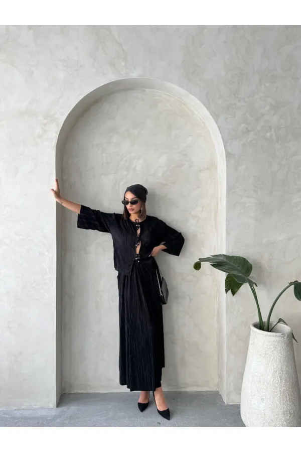 Uzun Etek - Siyah | Topshow | F1913