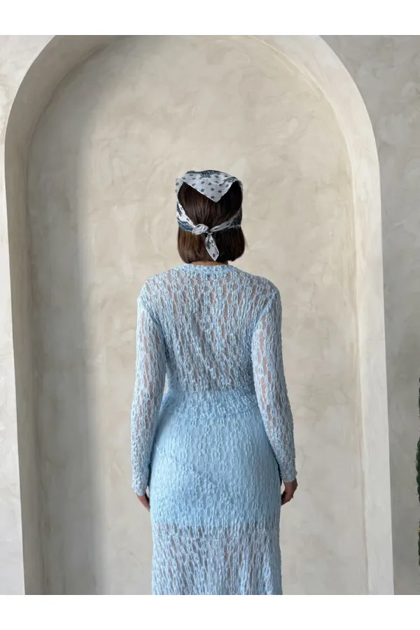 Dante Evening Blouse - Blue | Topshow | F1886