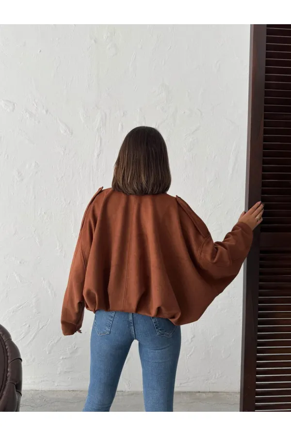 Topshow Scuba Süet Mont - Taba | F2017