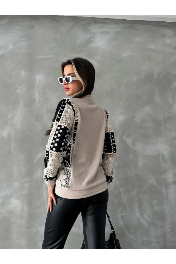 Veste en gros avec détail Gubur - Pierre | TOPSHOW | F1493