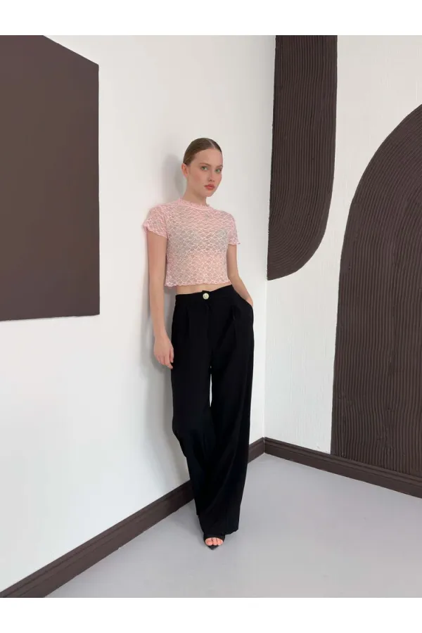 D 3007 GÜPÜR T SHIRT - PEMBE