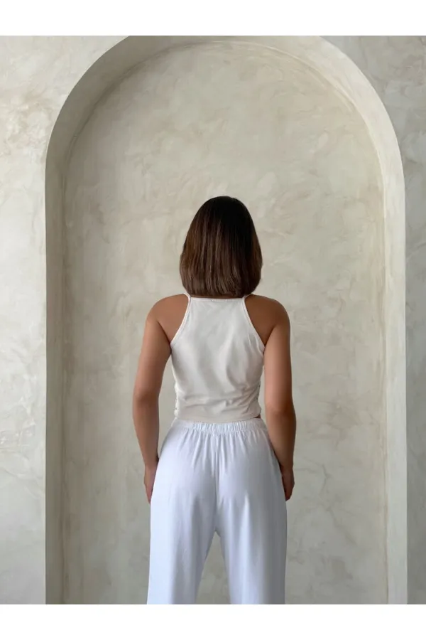 Güpür Askılı Büstiyer - Ham | Topshow