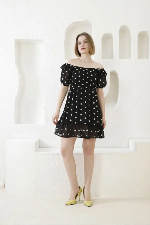 Robe Topshow à motif marguerites noires en gros