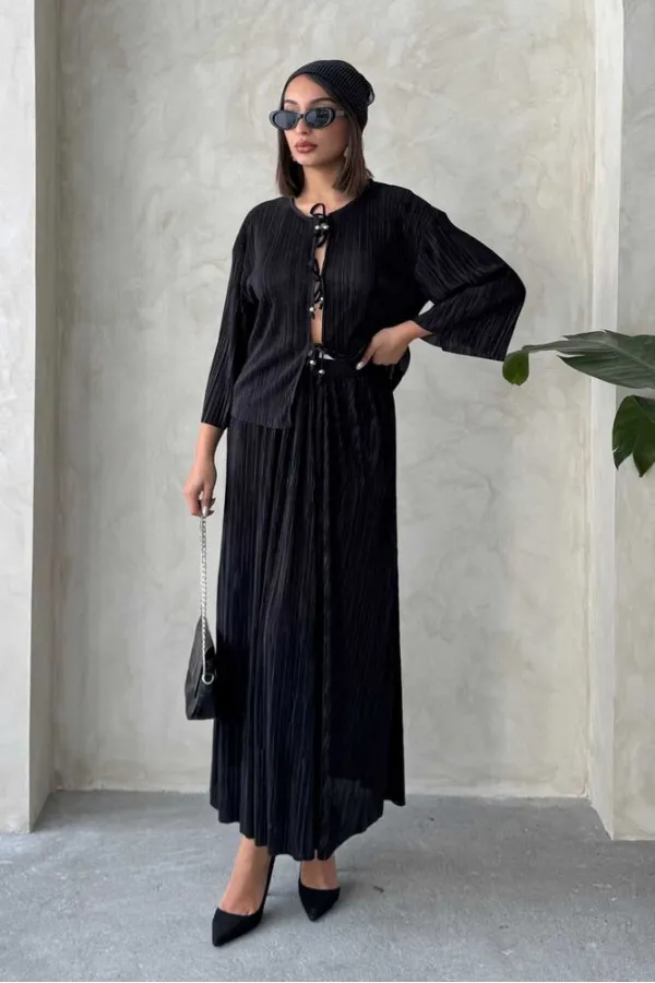 Uzun Etek - Siyah | Topshow | F1913