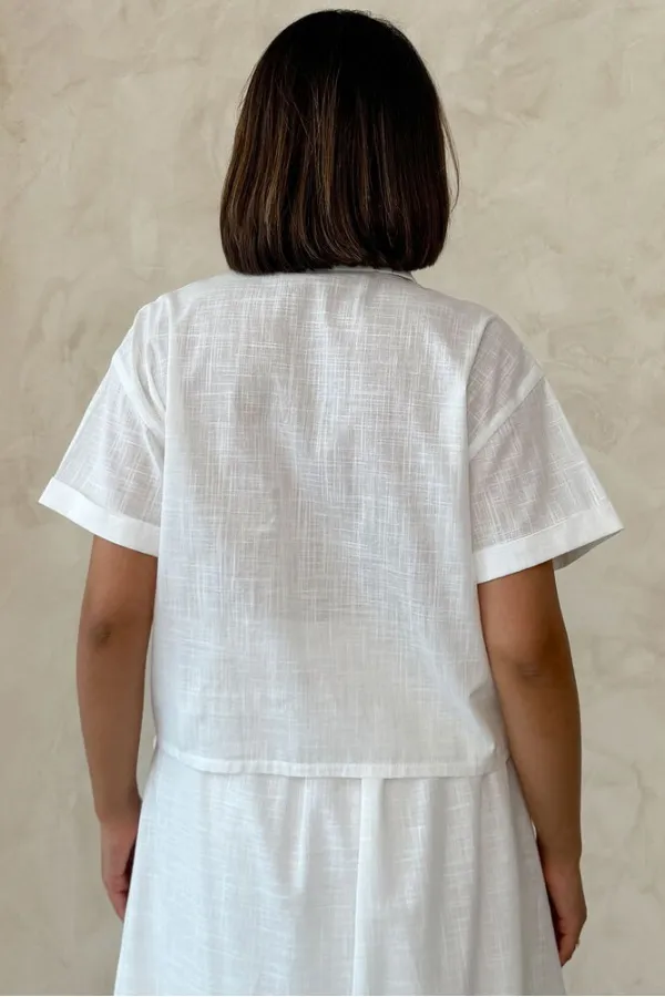 Nakışlı Toptan Gömlek - Sarı Dsn2 | Topshow