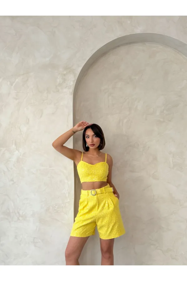 Kot Büstiyer - Sarı | Topshow | F1708