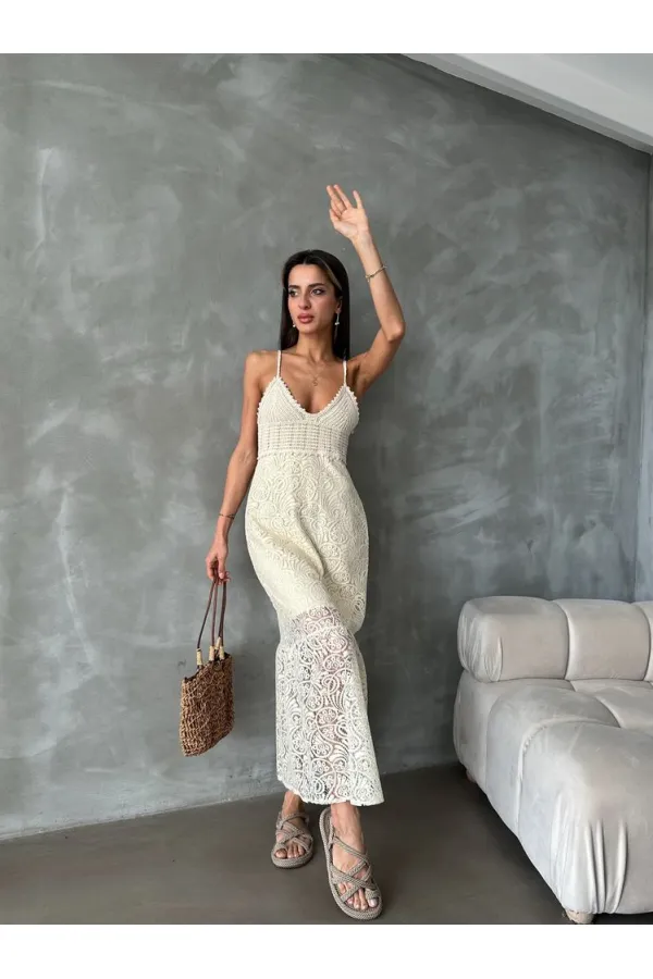 Topshow Ham Dantel Toptan Elbise