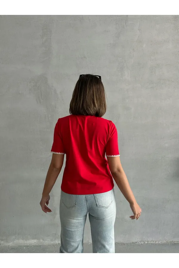 T-shirt Topshow Red Shepherd Stitched en gros