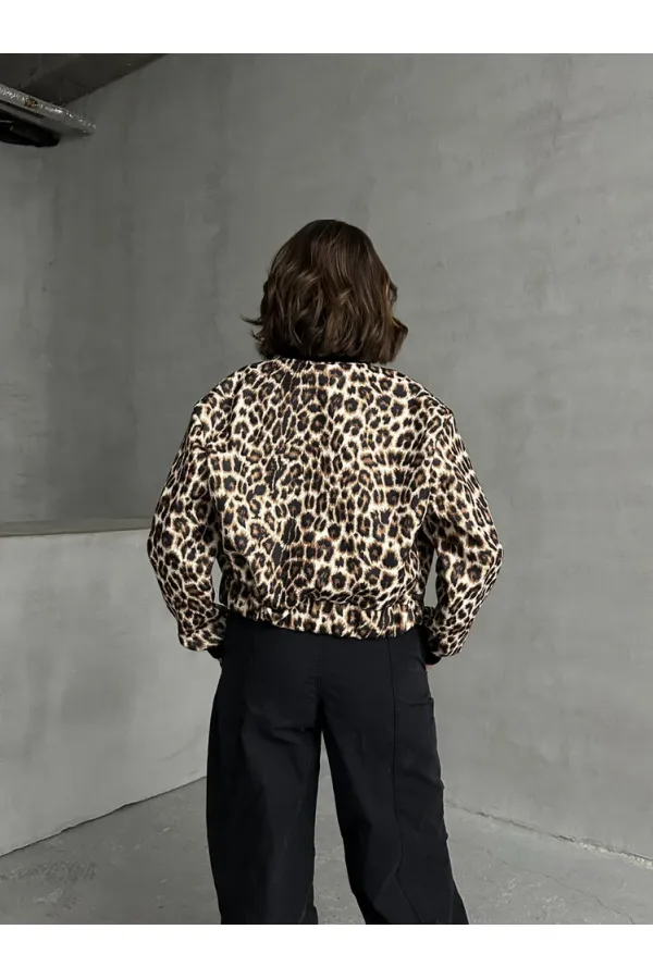 Manteau en cachemire en gros - Léopard pierre | TOPSHOW | F1827