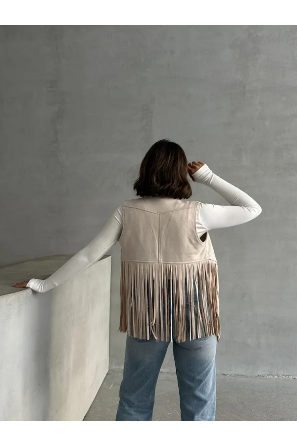 Topshow Stone Tassel Drop Wholesale Vest | F1806