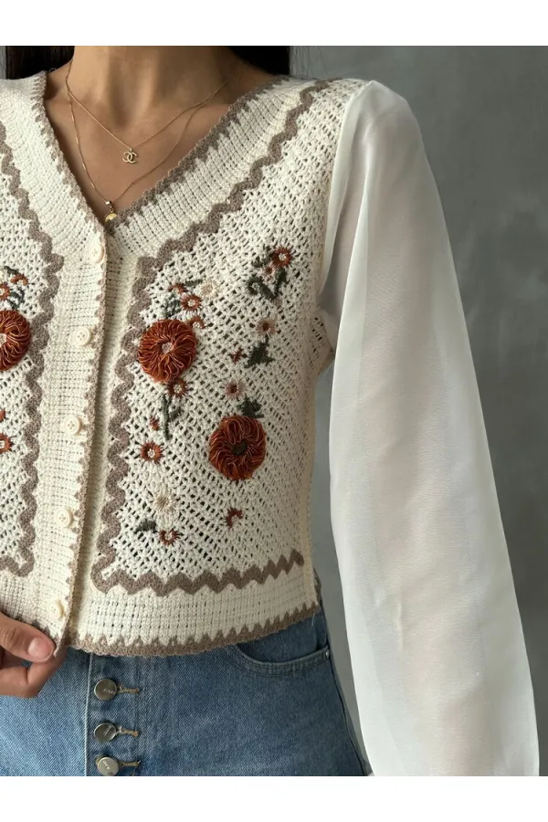 Gilet court boutonné en gros | F0022 - Carrelage pierre | TOPSHOW | F0022