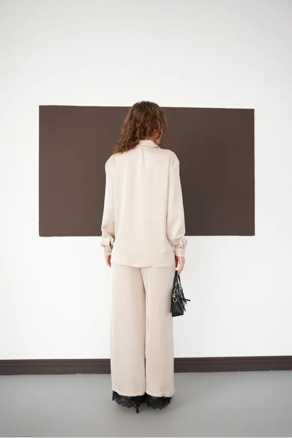 Long-Sleeved Wholesale Shirts - Stone | F2101 - Topshow