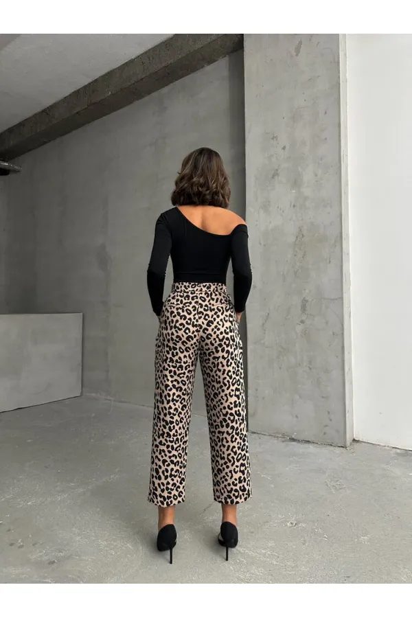 Desenli Pantolon - Taş Siyah | TOPSHOW | F1788