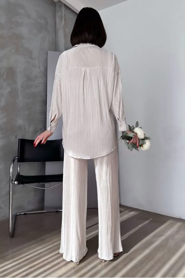 Pantalons plissés Topshow Stone en gros