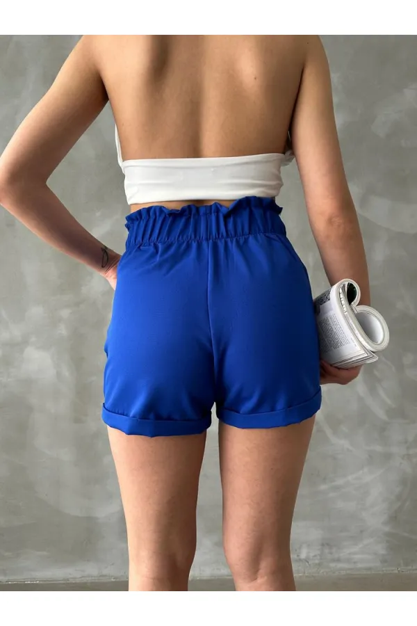 Short Topshow Saks Wholesale avec ceinture et poches