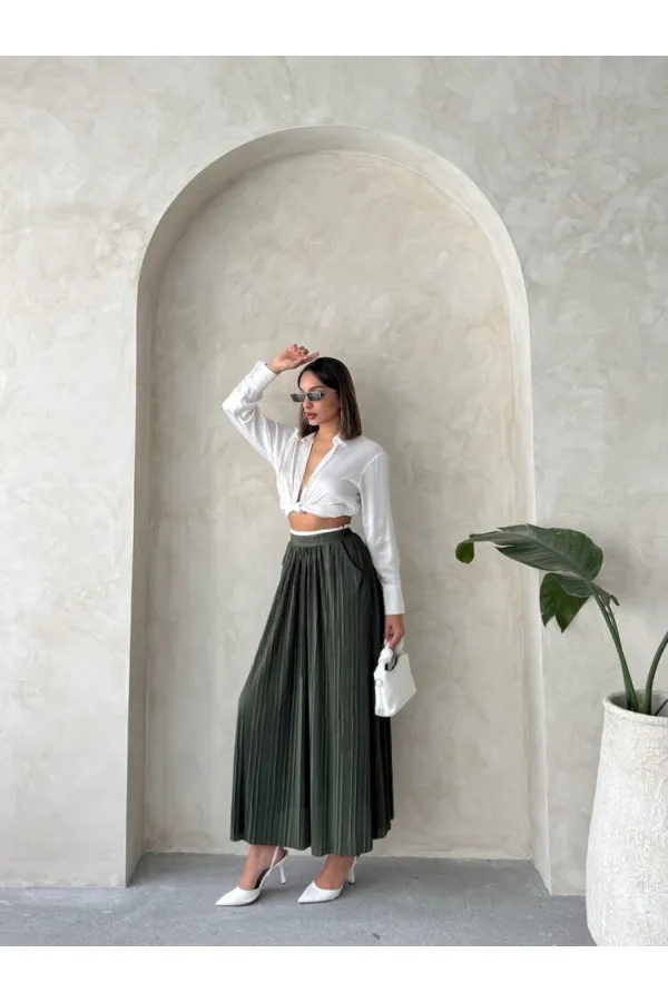 Uzun Etek Haki | Topshow | F1913