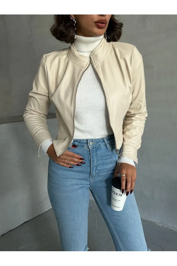 Manteau en cuir en gros - Pierre | TOPSHOW | F0443