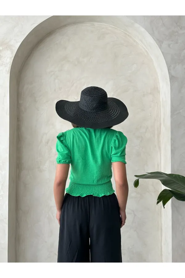 Chemise en lin à fleurs et poitrine de cacahuète Topshow en gros