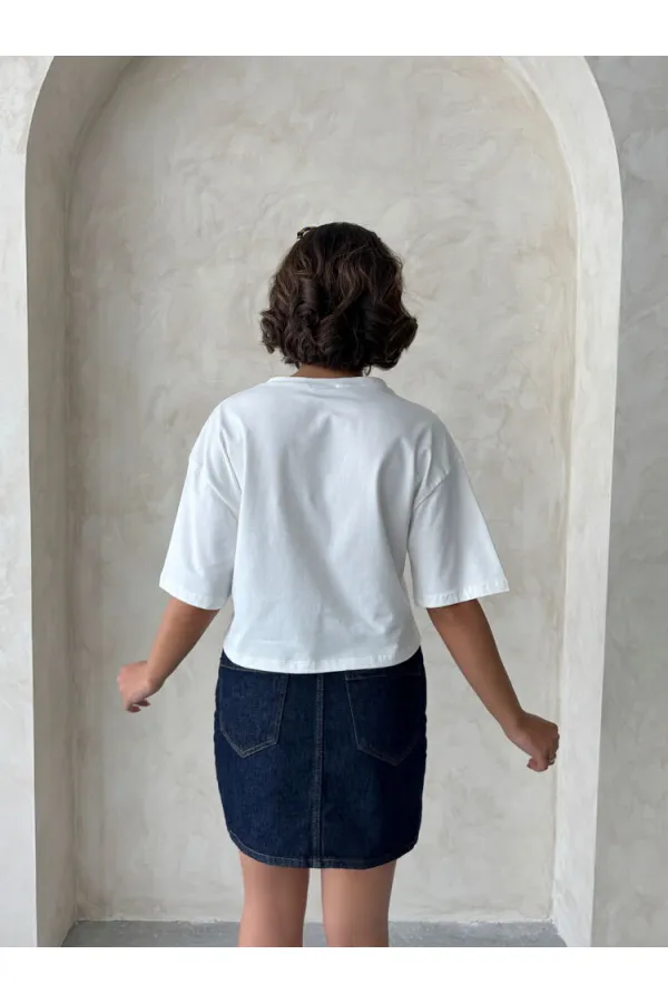 T-shirt rose avec poche, en gros | Topshow