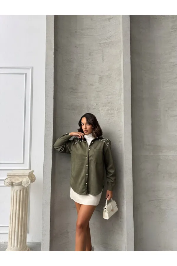 Wholesale Shirt - Khaki | TOPSHOW | F1614