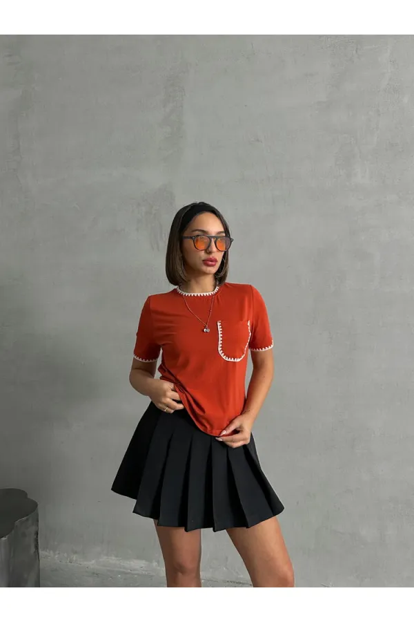 T-shirt Topshow Tile Shepherd Stitched en gros