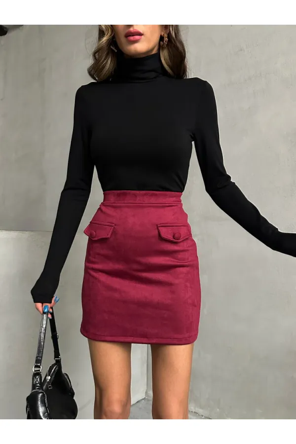 Cepli Toptan Etek - Bordo | TOPSHOW | F1572