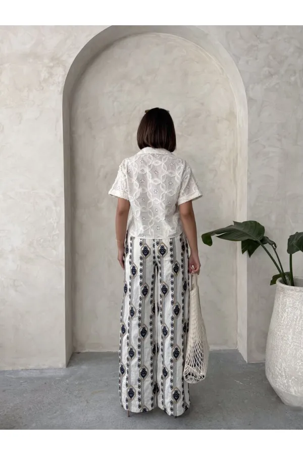 Nakışlı Pantolon - Taş Topshow