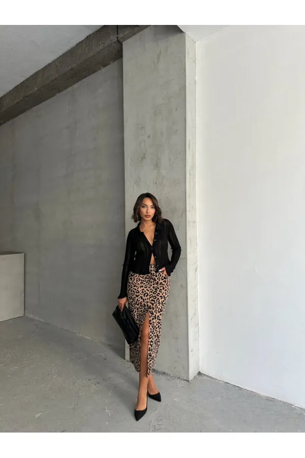 Jupe en gros - Vison noir | TOPSHOW | F1665