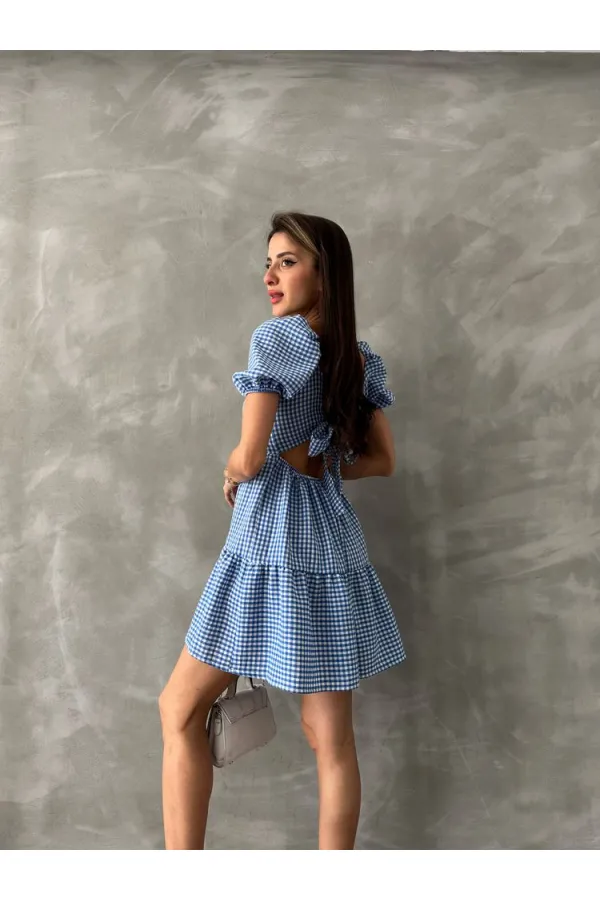 Topshow Blue Pitikare Wholesale Dress