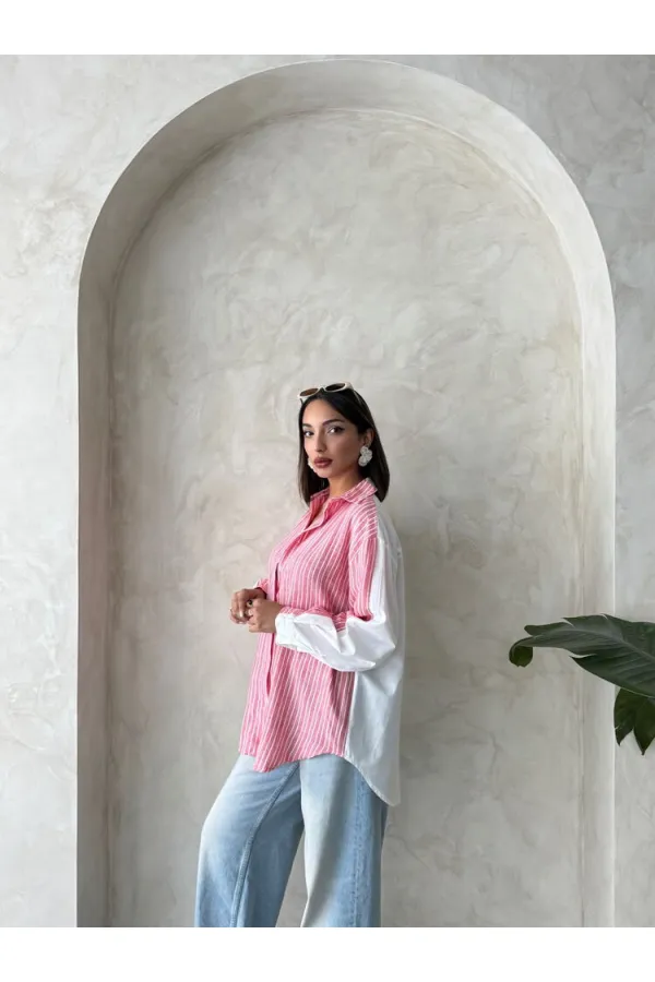 Önden Bağlamalı Nakışlı Vual Bluz - Sarı | Topshow | F1917