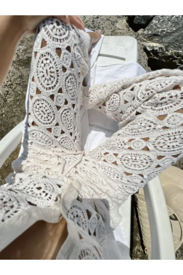 Pantalons en guipure brute en gros | TOPSHOW