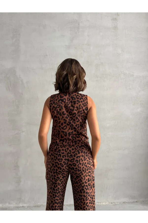 Wholesale Vest - Brown Black | TOPSHOW | F1699