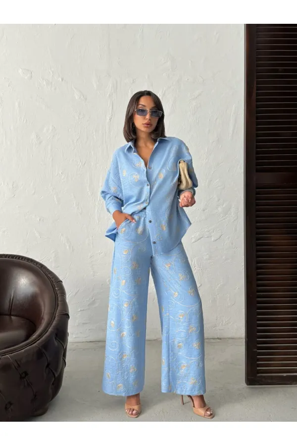 Pantalons brodés en gros - | Topshow | F1900