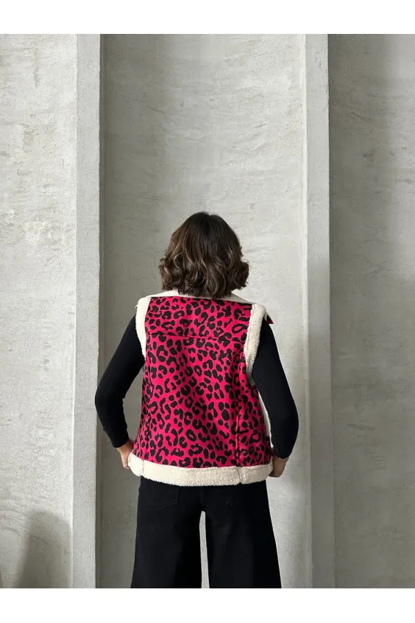 Peluş Toptan Yelek - Fujya Siyah | TOPSHOW | F1828