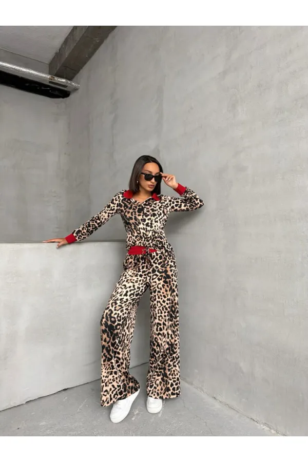 T-shirt à col polo en gros - B. Leopard | TOPSHOW | F1789