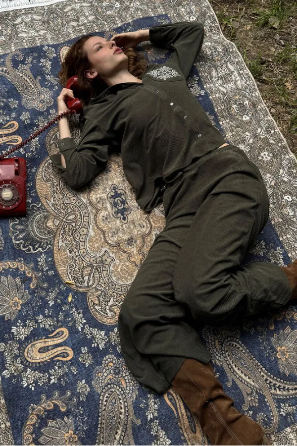 Topshow Fitilikadife Pantolon - Haki | F1996