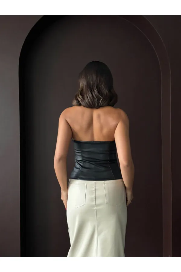 Topshow Sunideri Fermuarlı Toptan Yelek - Siyah | F2036