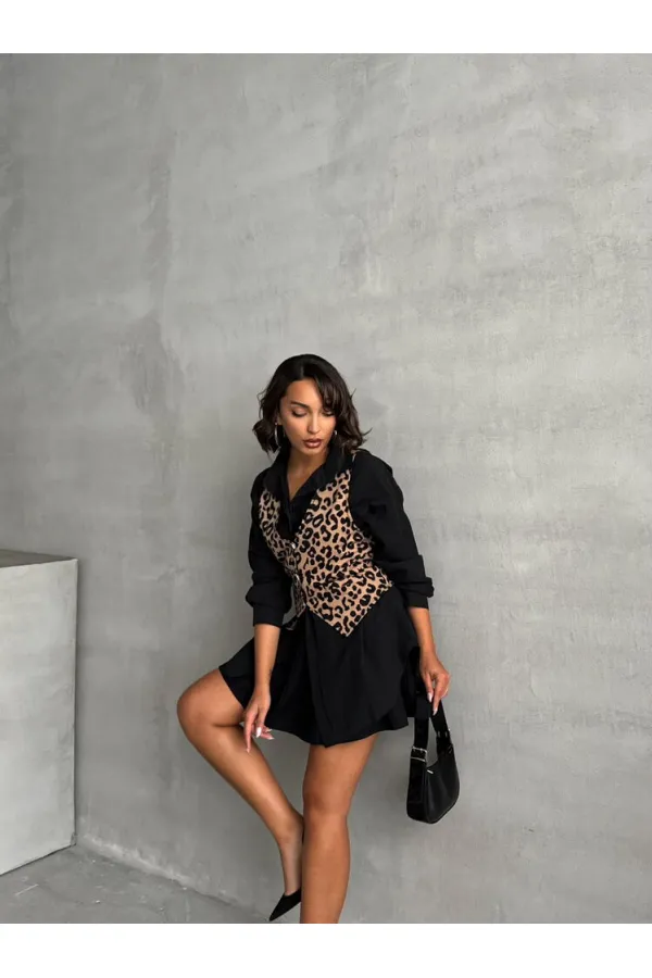 Toptan Yelek - Vizon Siyah | TOPSHOW | F1699