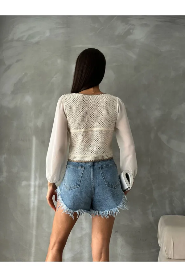 Gilet court boutonné en gros | F0022 - Carrelage pierre | TOPSHOW | F0022