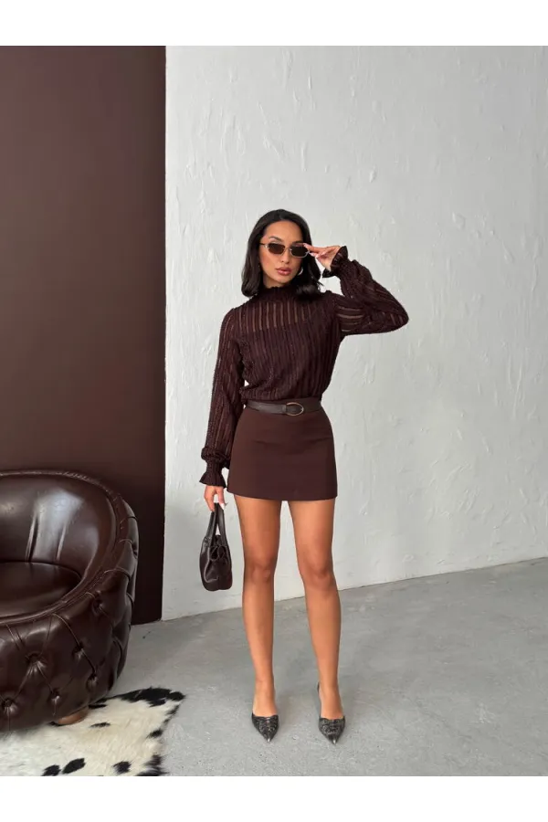 Chemisier à paillettes Topshow Coffee pour barbe en gros