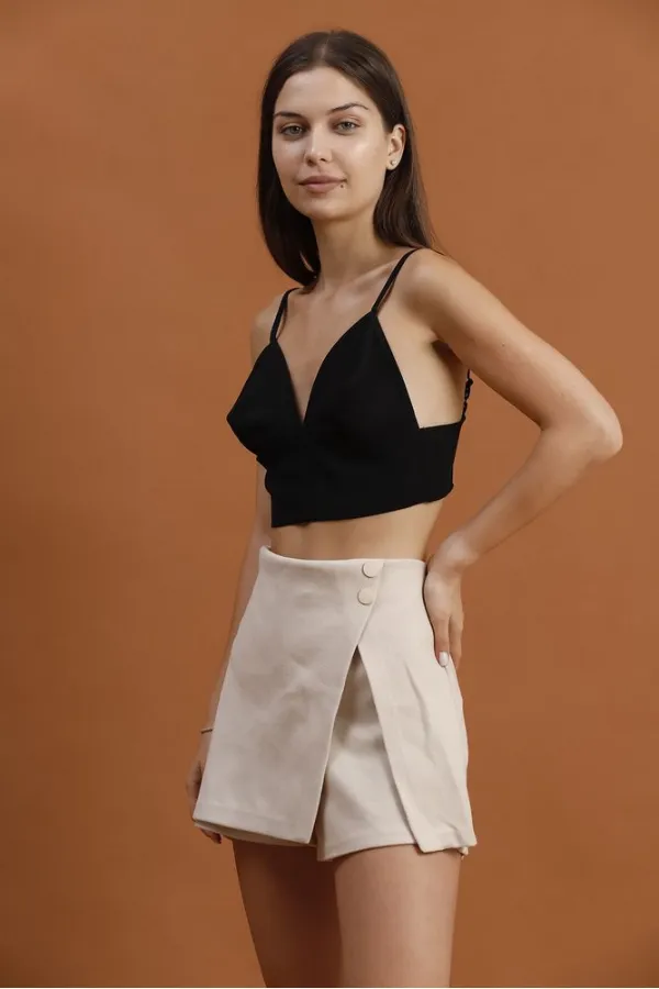 Taş Detaylı Mini Toptan Etek - Taş | TOPSHOW | F1386