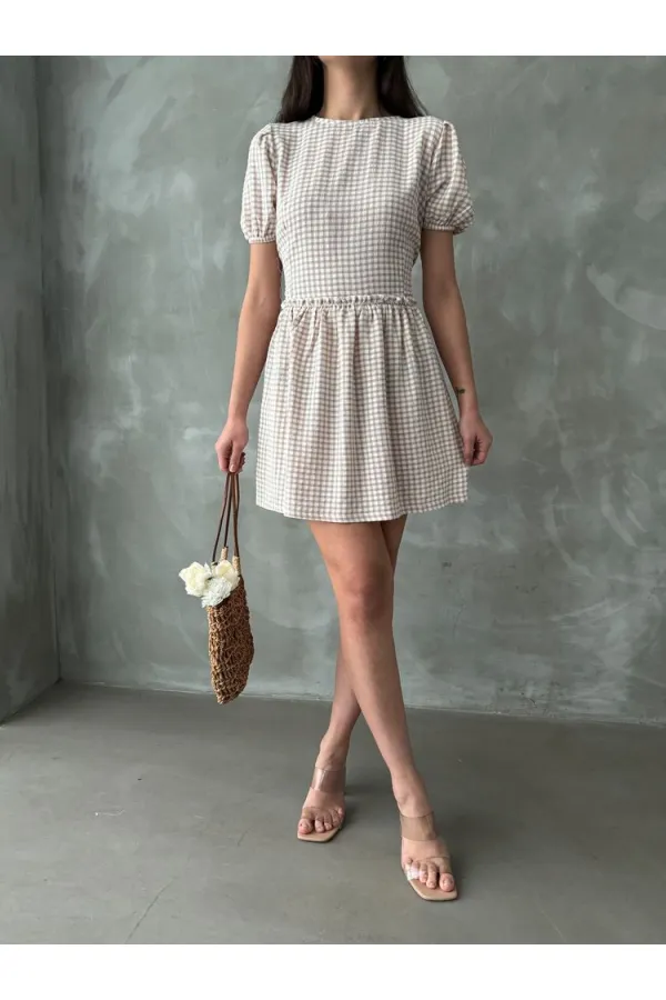 Topshow Taş Bisiklet Yaka Toptan Elbise