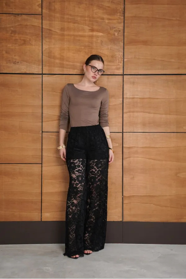 Brode Pantolon - Siyah | D2967 - Topshow